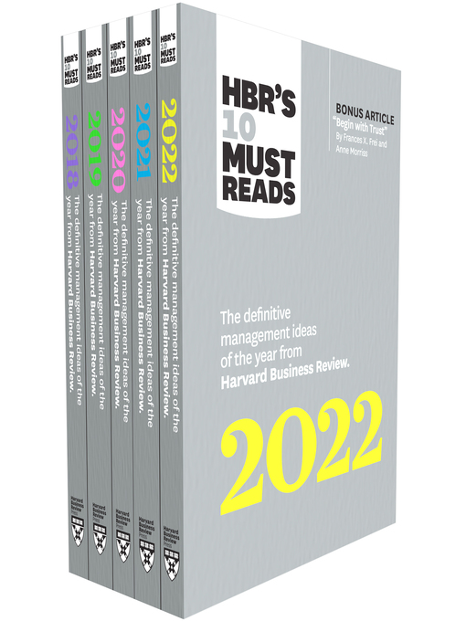 Title details for 5 Years of Must Reads from HBR, 5 Books by Harvard Business Review - Available